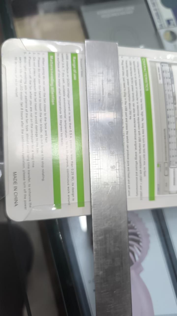 LED USB Fan (Customized Message)