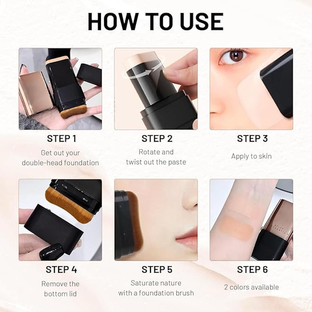 Foundation Make Up Double Head Stick