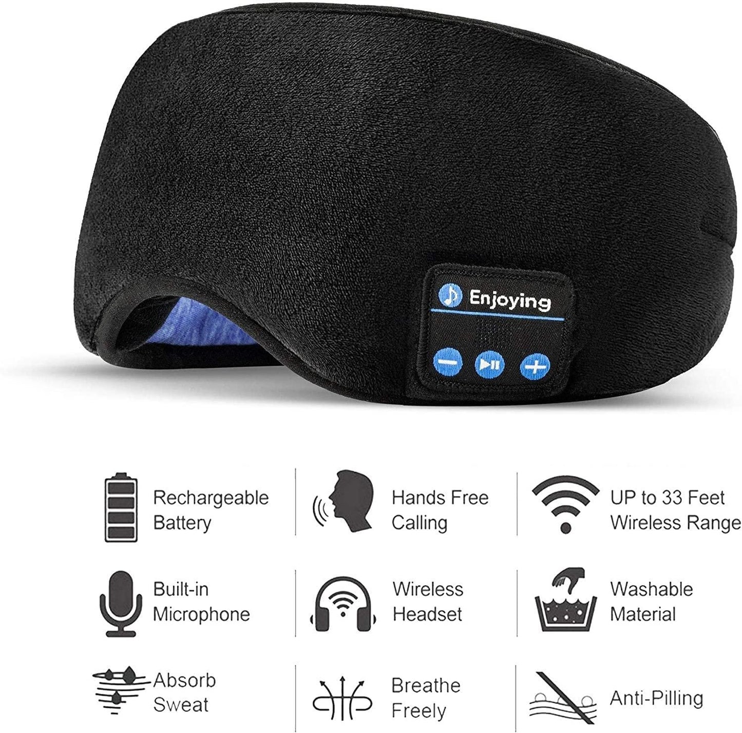 Eye Mask Wireless Bluetooth (With Music)