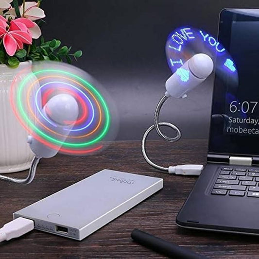 LED USB Fan (Customized Message)